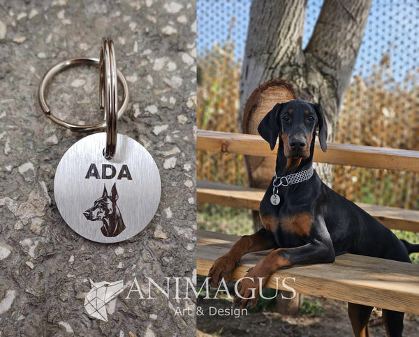 Medalion Personalizat - Doberman