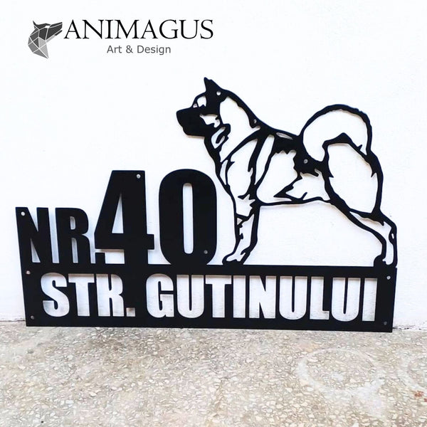 Akita American - Placa Decorativa Personalizata