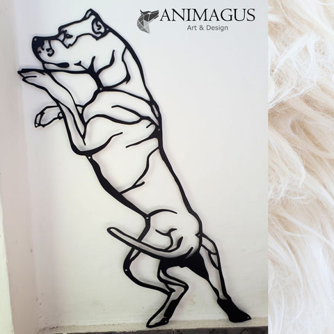 Dog Argentinian - Placa Metalica Decorativa