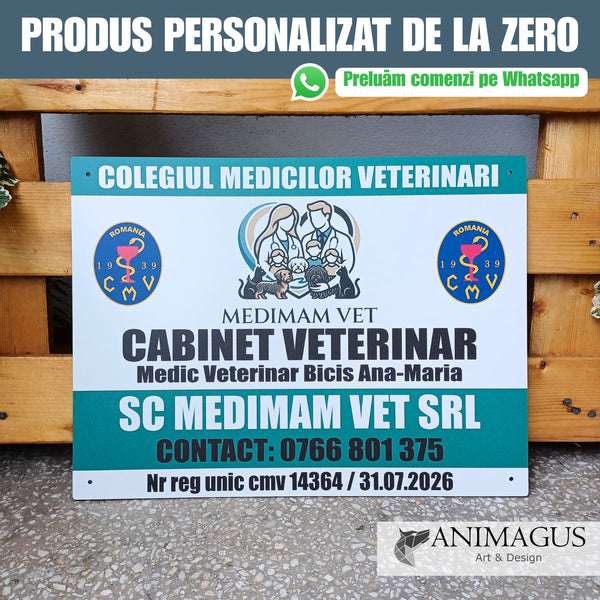 Placa pentru Cabinet Veterinar