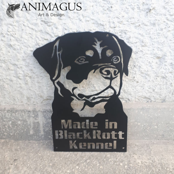 Rottweiler - Placa Metalica Decorativa