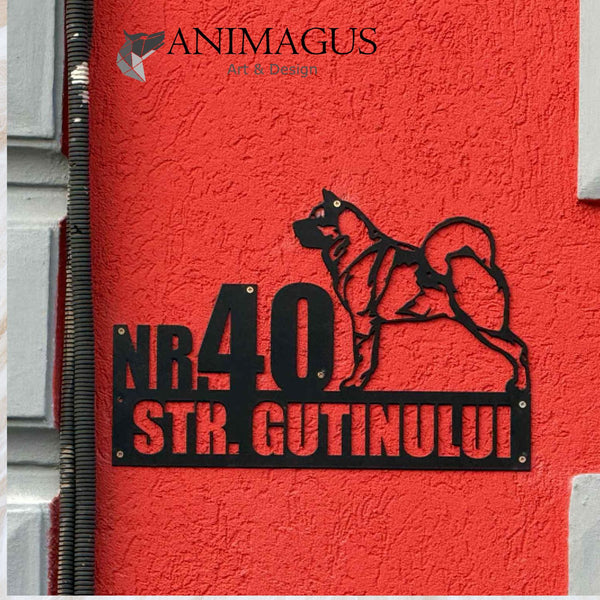 Akita American - Placa Decorativa Personalizata