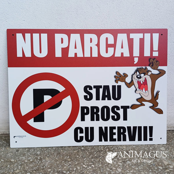 Placa Parcare Interzisa - 4 variante text