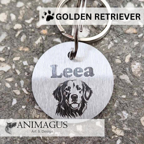 Medalion Personalizat - Golden Retriever