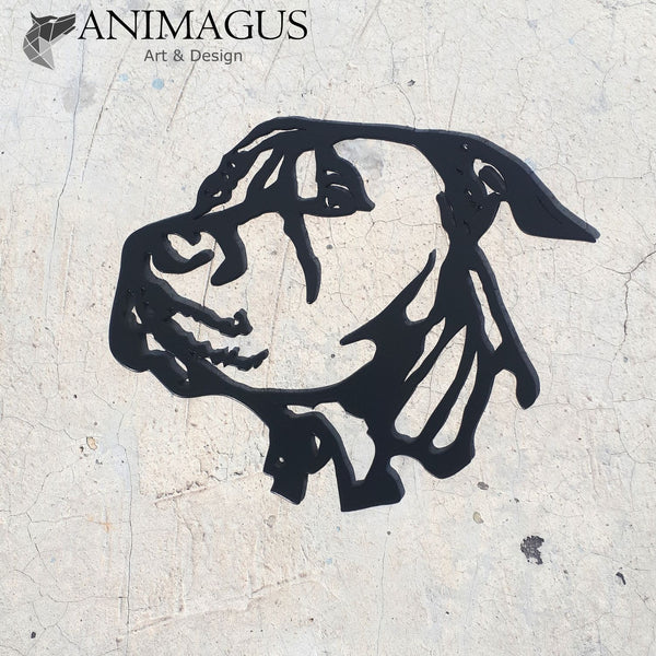 Amstaff / Pitbull - Placa Metalica Decorativa