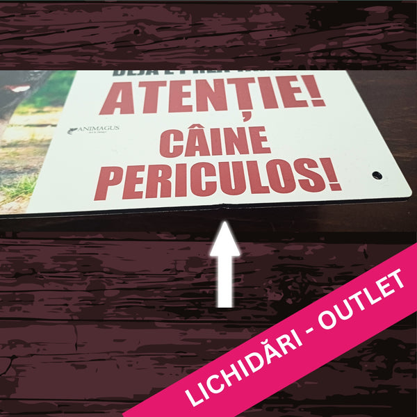 Placa Avertizare - Ciobanesc Caucazian - model 1