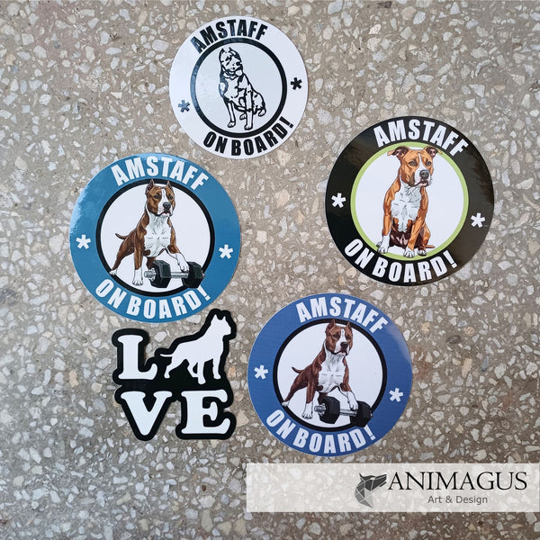 Amstaff Sticker Auto - diverse modele