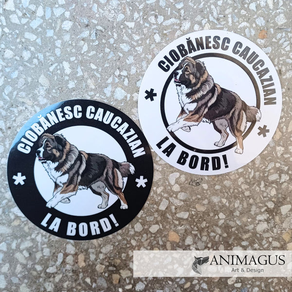 Ciobanesc Caucazian Sticker Auto