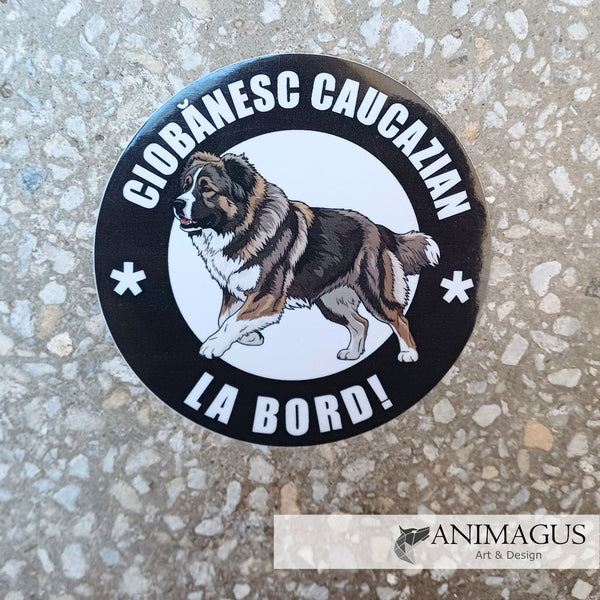 Ciobanesc Caucazian Sticker Auto