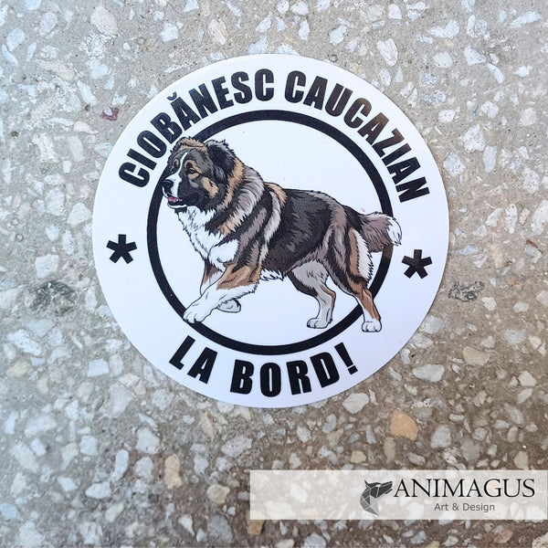 Ciobanesc Caucazian Sticker Auto