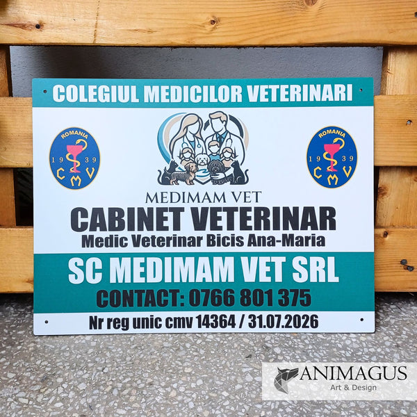 Placa pentru Cabinet Veterinar