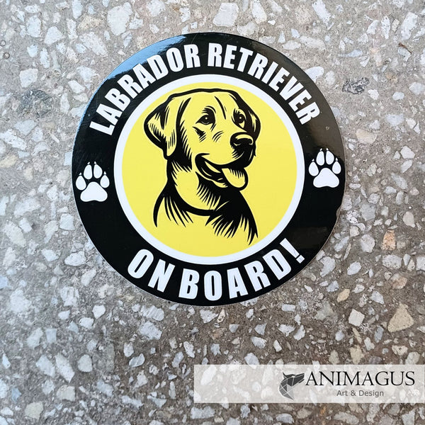 Labrador Sticker Auto