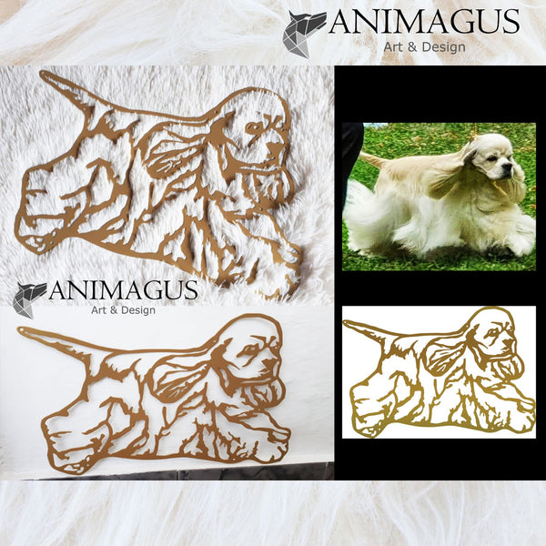 Cocker Spaniel - Placa Decorativa Personalizata