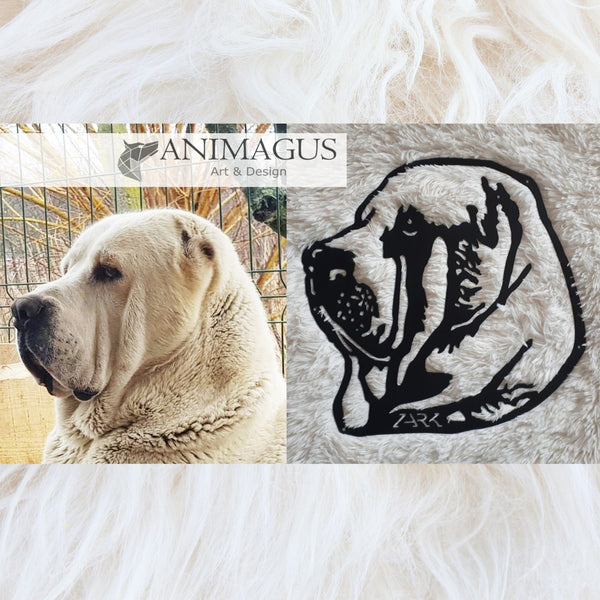 Ciobanesc de Asia Centrala - Placa Decorativa Personalizata