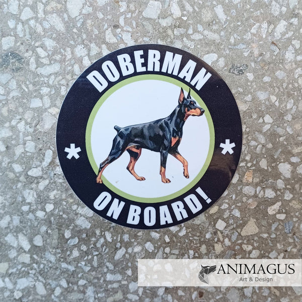 Doberman - Sticker Auto