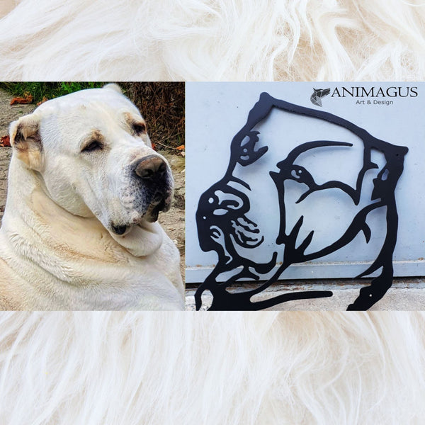 Ciobanesc de Asia Centrala - Placa Decorativa Personalizata