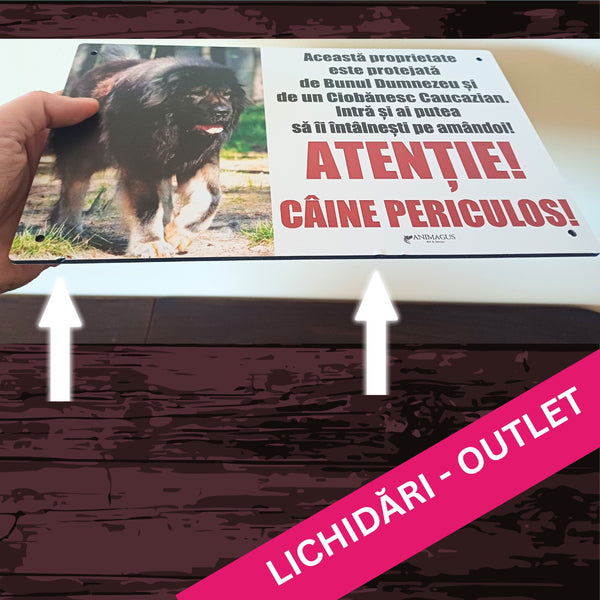 Placa Avertizare - Ciobanesc Caucazian - model 5