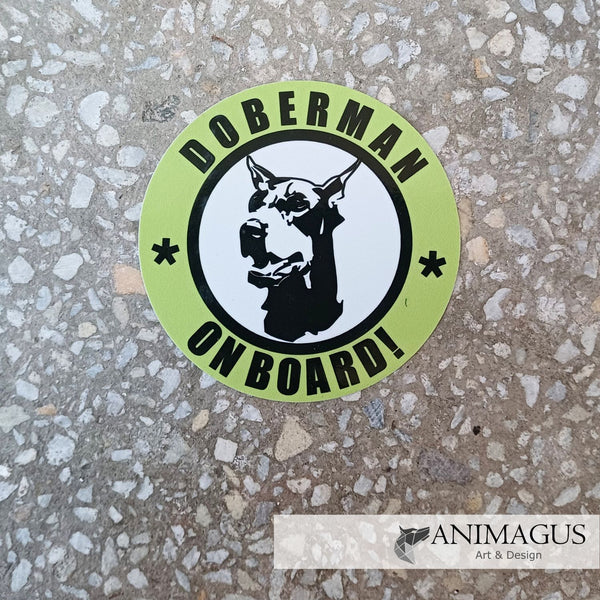 Doberman - Sticker Auto