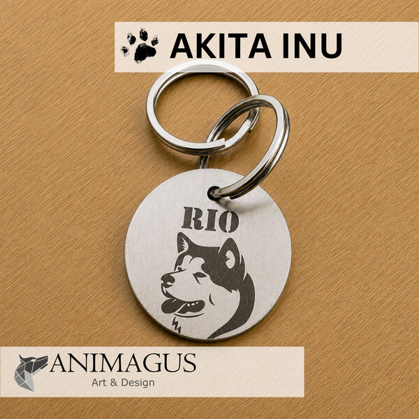 Medalion Personalizat - Akita Inu