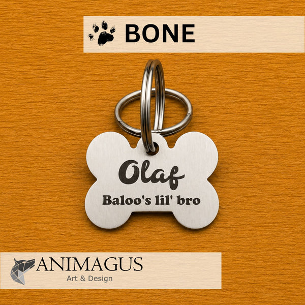 Medalion Personalizat - Dog Bone