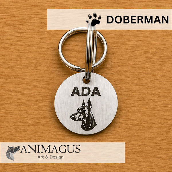 Medalion Personalizat - Doberman