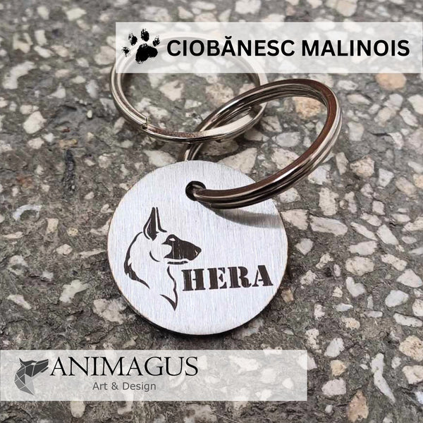 Medalion Personalizat - Malinois Belgian