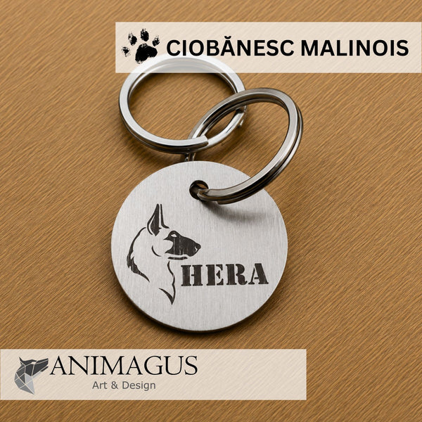 Medalion Personalizat - Malinois Belgian