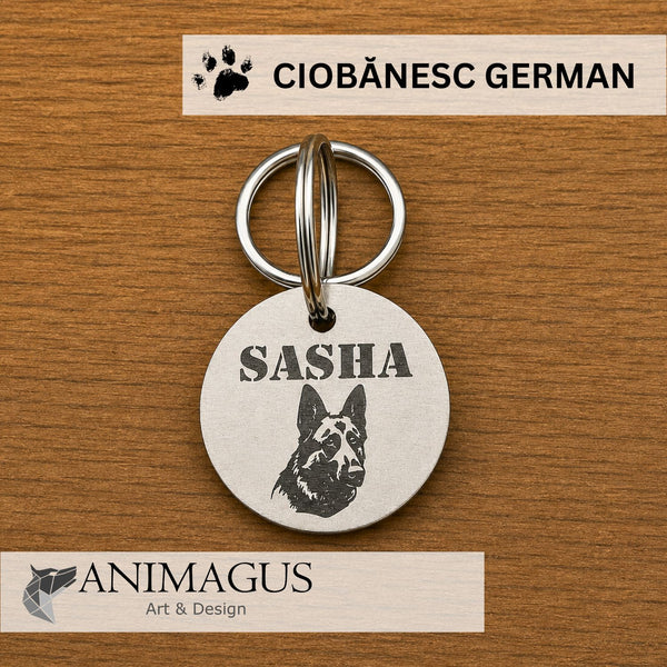 Medalion Personalizat - Ciobanesc German