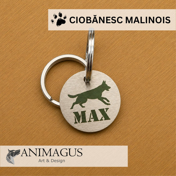 Medalion Personalizat - Malinois Belgian