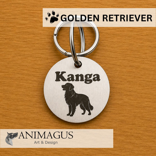 Medalion Personalizat - Golden Retriever