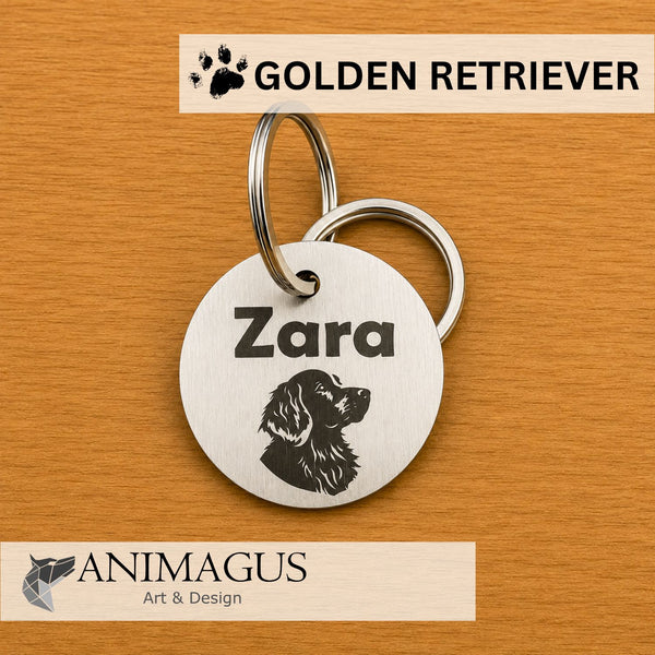 Medalion Personalizat - Golden Retriever