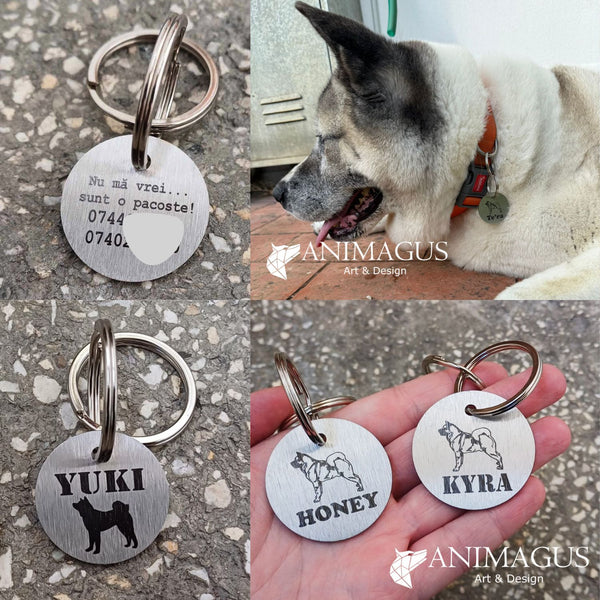 Medalion Personalizat - Akita American
