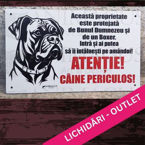 Placa Avertizare Boxer