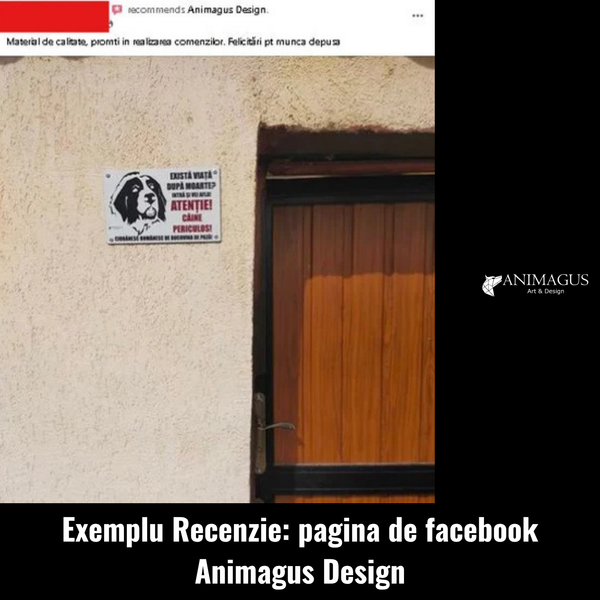 Placa Avertizare Ciobanesc Romanesc de Bucovina - 3 variante