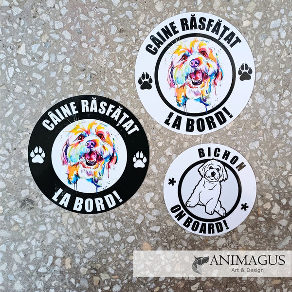 Bichon Sticker Auto