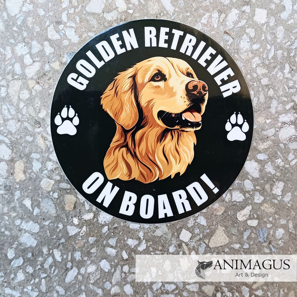 Golden Retriever Sticker Auto