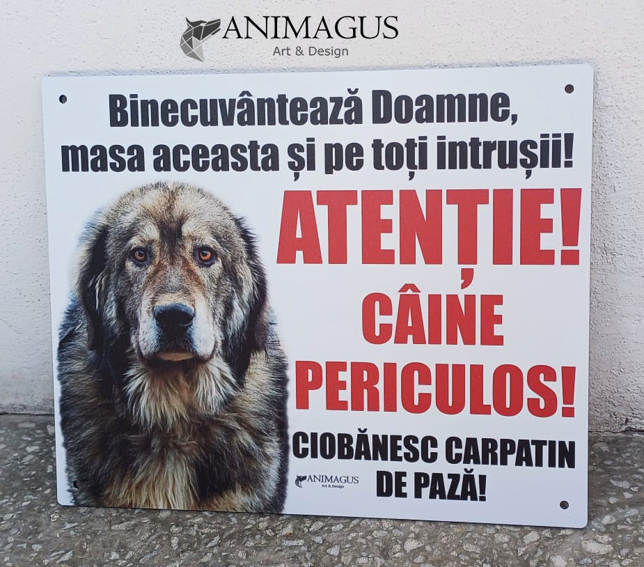 Placa Avertizare - Ciobanesc Carpatin