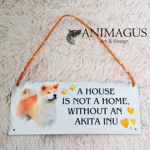 Placa Decorativa - Akita Inu