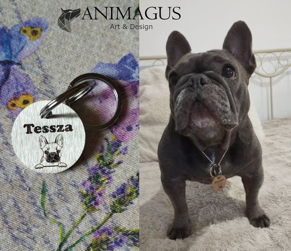 Medalion Personalizat - Bulldog Francez