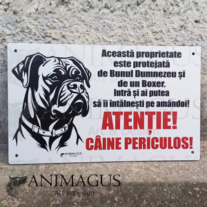 Placa Avertizare Boxer