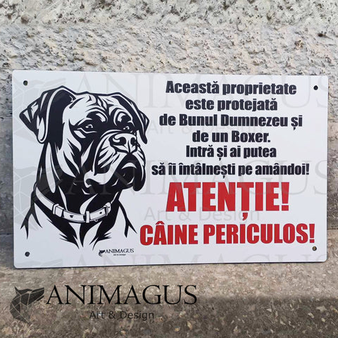 Placa Avertizare Boxer