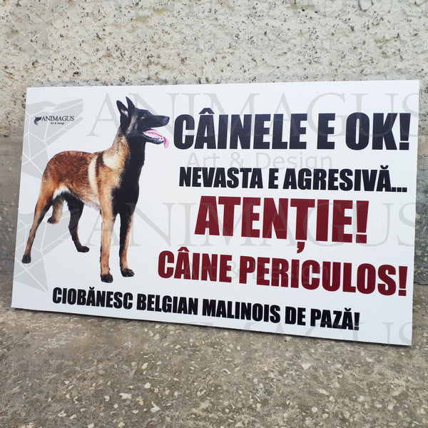 Placa Avertizare Nevasta + Caine - diverse