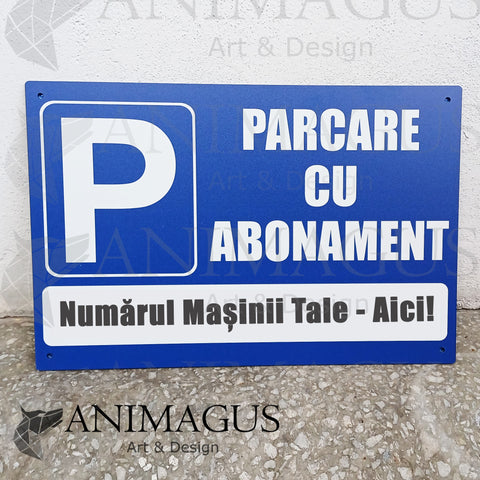 Placa Loc Parcare - personalizata