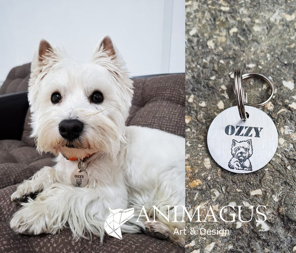 Medalion Personalizat - Westie Terrier