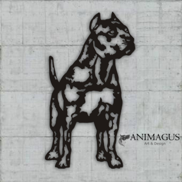Amstaff / Pitbull - Placa Metalica Decorativa