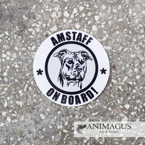 Amstaff Sticker Auto - diverse modele