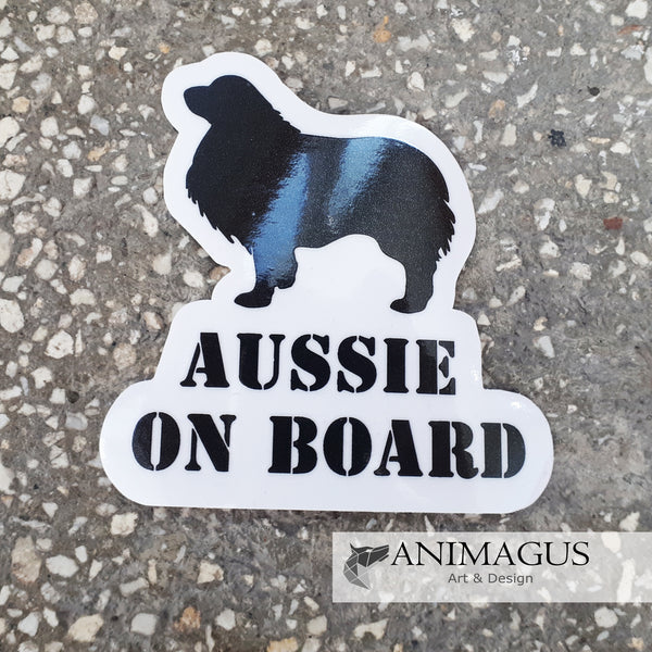 Aussie on Board Sticker