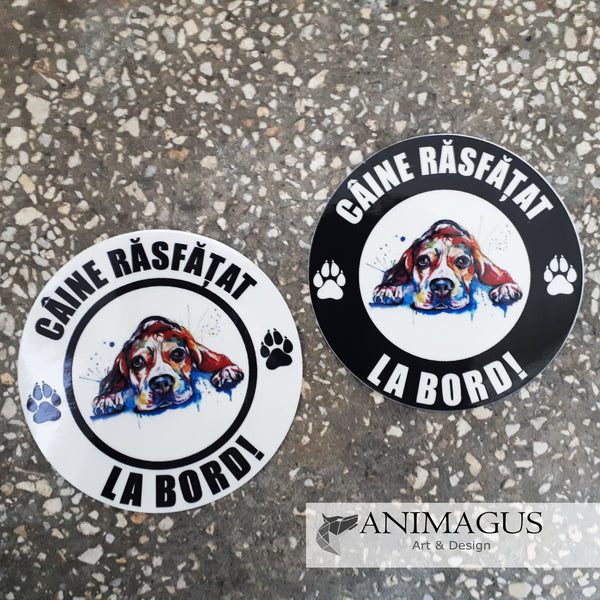 Beagle Sticker Auto - diverse modele