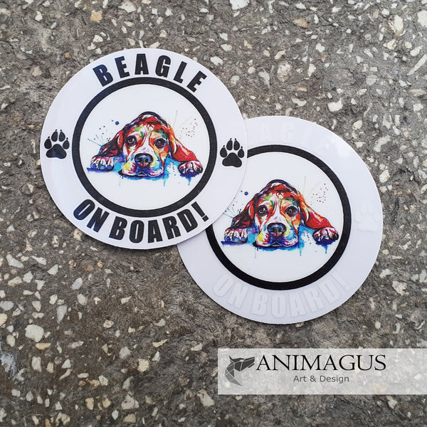 Beagle Sticker Auto - diverse modele