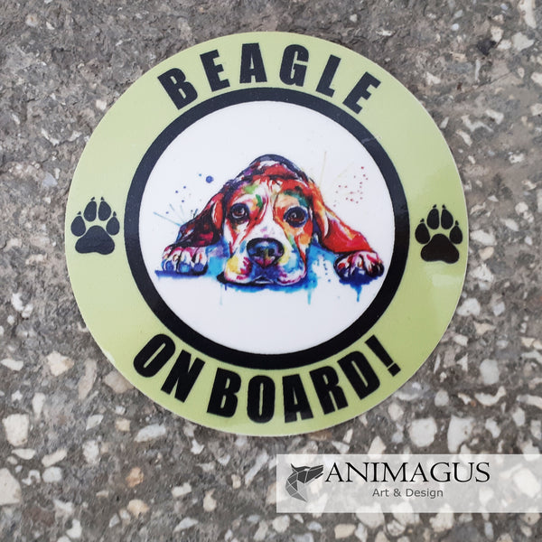 Beagle Sticker Auto - diverse modele